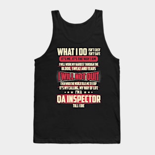 Qa Inspector What i Do Tank Top